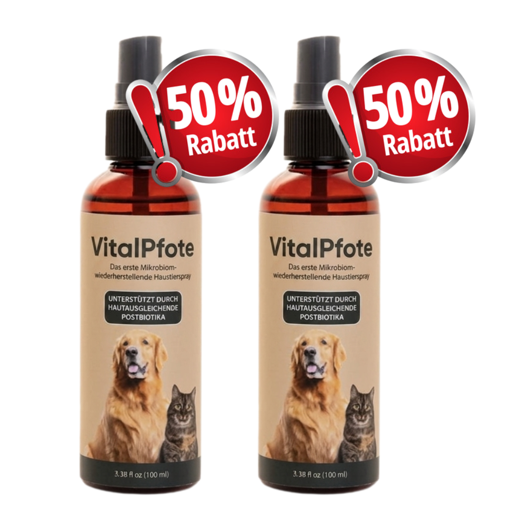 2-Flasshen VitalPfote Haut-Regenerations-Protokoll für Katzen