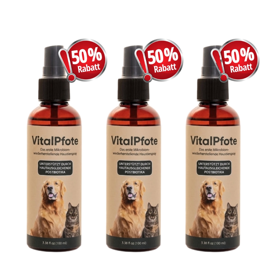 3-Flasshen VitalPfote Haut-Regenerations-Protokoll für Katzen