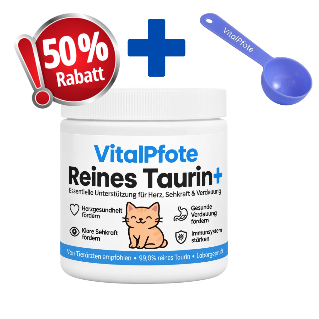 1 VitalPfote Taurine+ %50 Rabatt* + Messlöffel