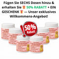 Fügen Sie SECHS Dosen hinzu & erhalten Sie 🎁 50% RABATT + EIN GESCHENK 🎁 — Unser exklusives Willkommens-Angebot!