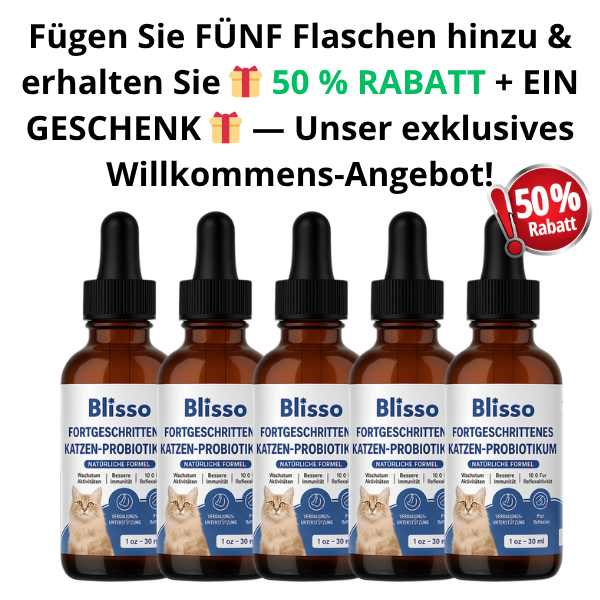 Fügen Sie FÜNF Flaschen hinzu & erhalten Sie 🎁 50 % RABATT + EIN GESCHENK 🎁 — Unser exklusives Willkommens-Angebot!